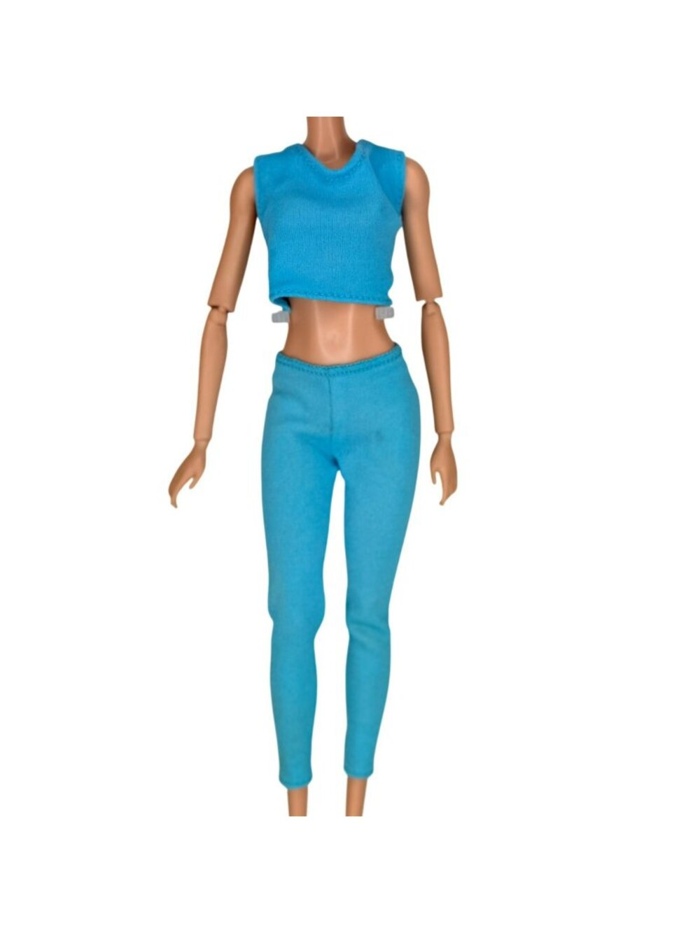 Vintage 1989 Barbie Western Fun #9932 Blue Top Pants Outfit Pieces Mattel